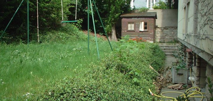 Jardin non entretenu avant