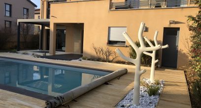 aménagement d'une terrasse à Millery